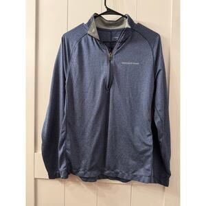 Vineyard Vines men's performance quarter-zip pullover made from a heathered sz S
